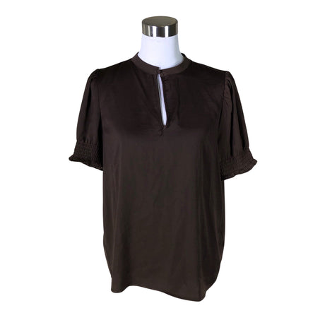 Unisex Saint Tropez - Lühikeste käistega pluus, suurus 38 - Pruun ()