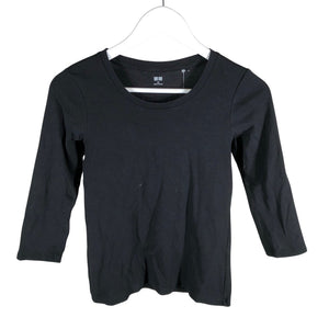 Unisex Uniqlo - Trikotaažist pluus, suurus 34 - Must (1)