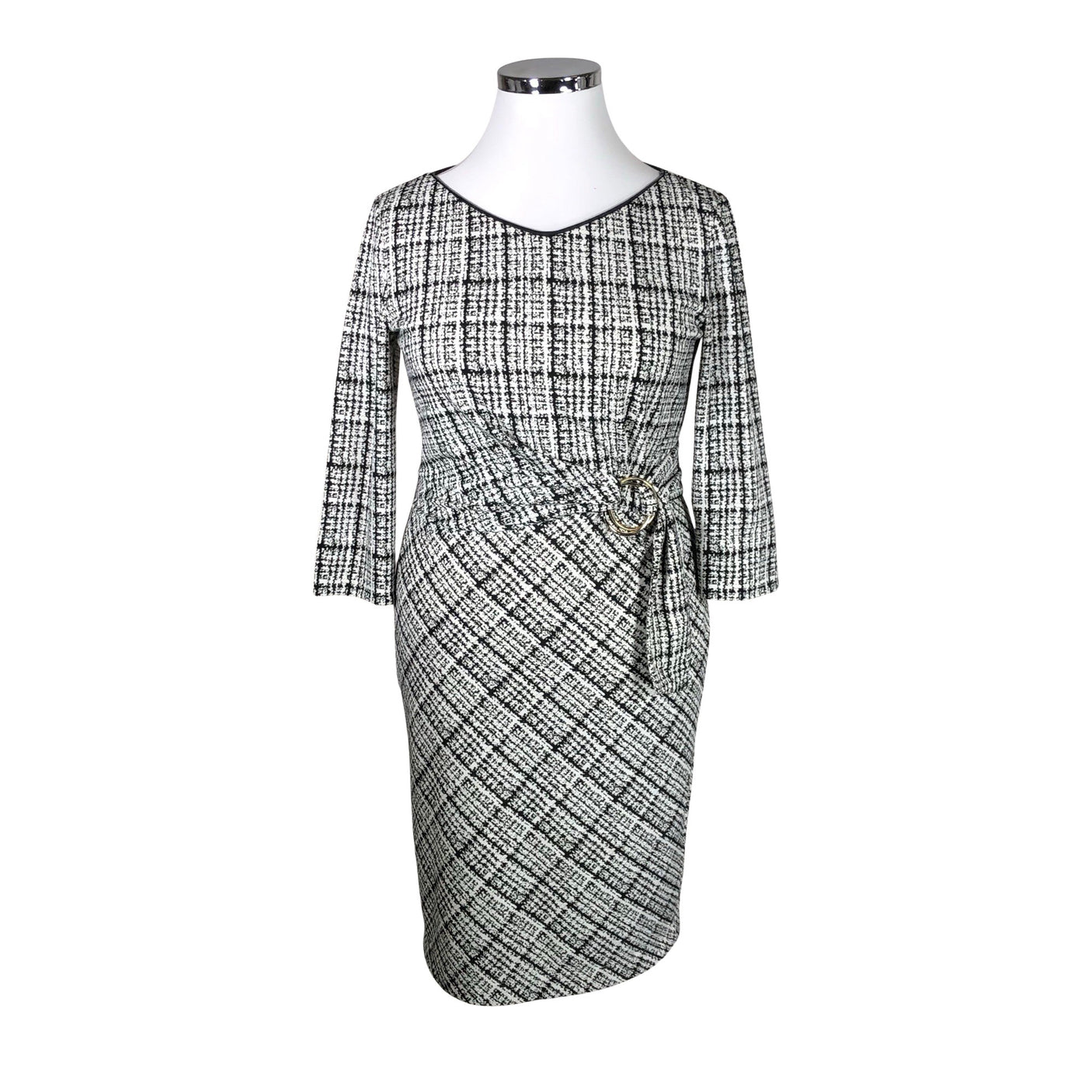 Unisex Marc Cain - Trikotaažist kleit, suurus 42 - Valge (1)