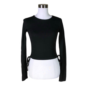 Unisex Na-KD - Trikotaažist pluus, suurus 38 - Must (1)