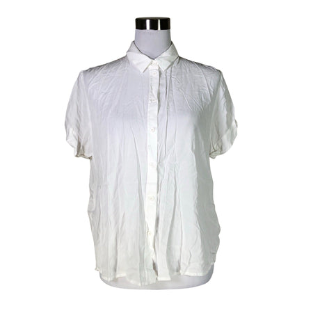 Unisex Samsoe&Samsoe - Lühikeste käistega pluus, suurus 40 - Valge ()