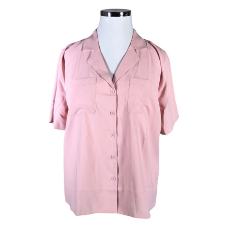Unisex Grace Karin - Lühikeste käistega pluus, suurus 42 - Heleroosa ()