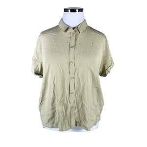 Unisex Samsoe&Samsoe - Lühikeste käistega pluus, suurus 42 - Roheline (1)