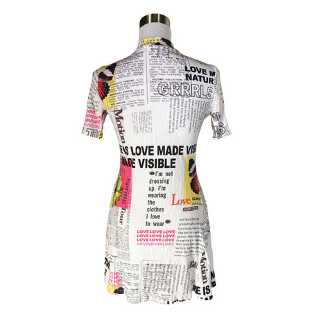 Unisex Desigual - Trikotaažist kleit, suurus 40 - Valge (2)