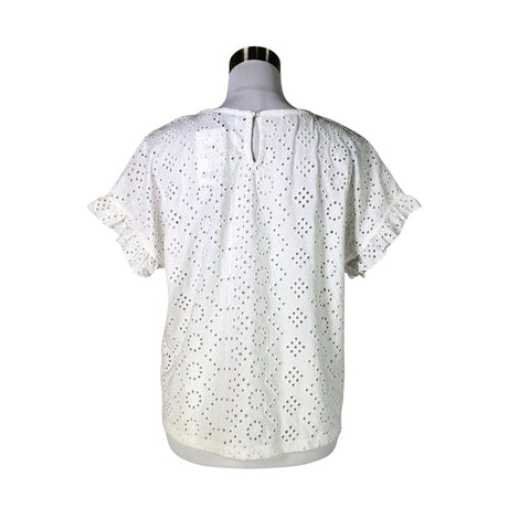 Unisex Cut & Pret - Lühikeste käistega pluus, suurus 36 - Valge (2)