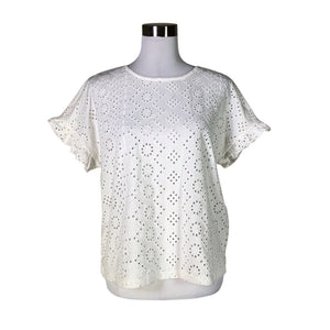 Unisex Cut & Pret - Lühikeste käistega pluus, suurus 36 - Valge (1)