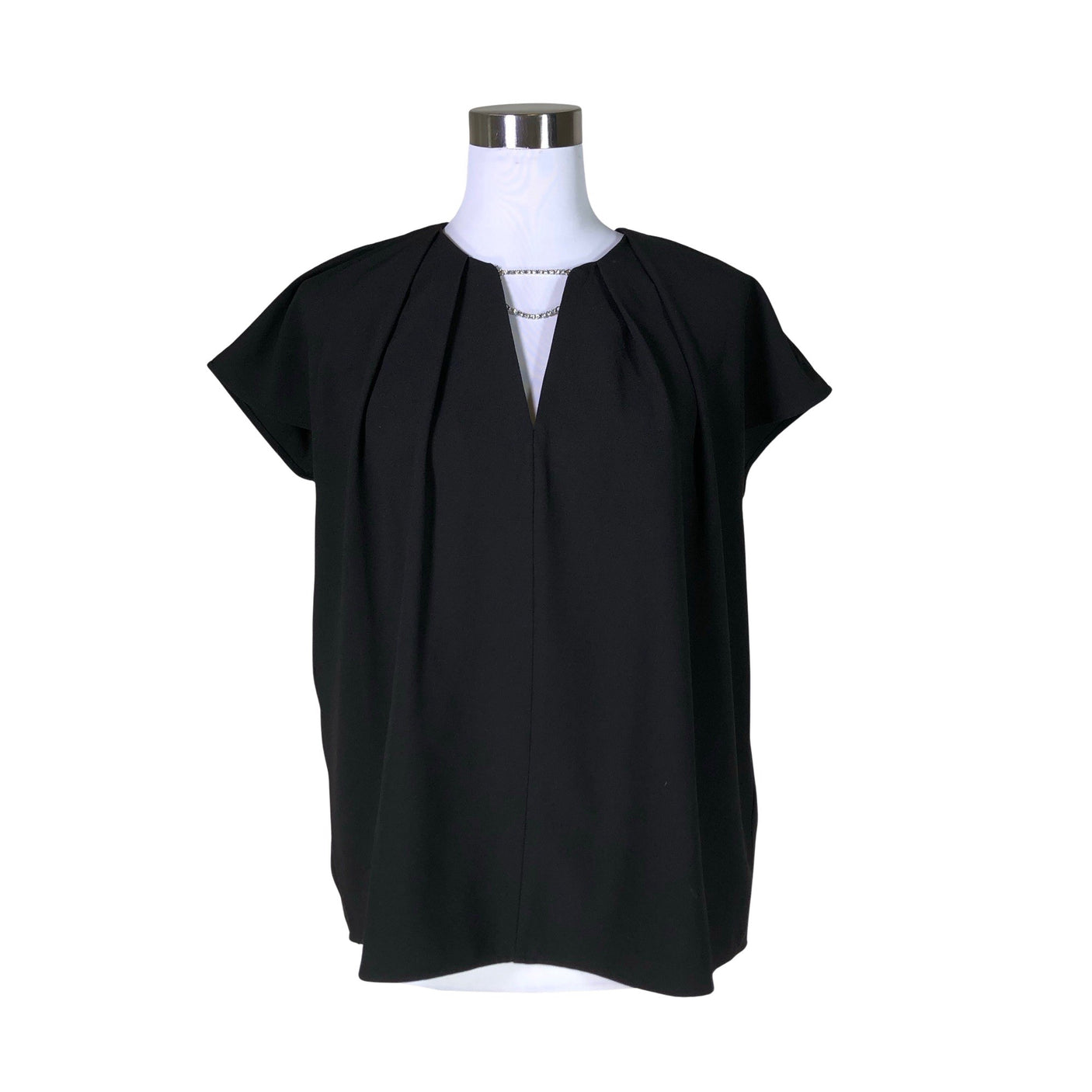 Unisex InWear - Lühikeste käistega pluus, suurus 38 - Must (1)
