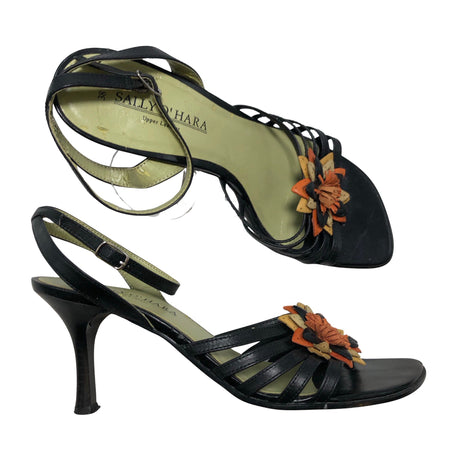 Unisex Sally O'Hara - Kontsaga rihmikud, suurus 38 - Must ()