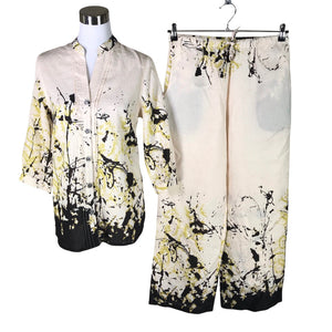 Unisex Seeq - Mittevenivad püksid, suurus 38 - Beige (1)