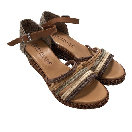 Unisex Pitillos - Kiilkontsaga rihmikud, suurus 39 - Pruun (2)