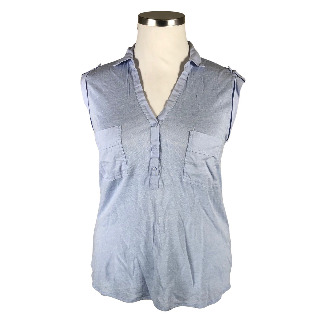 Unisex Massimo Dutti - Trikotaažist topp, suurus 42 - Helesinine (1)