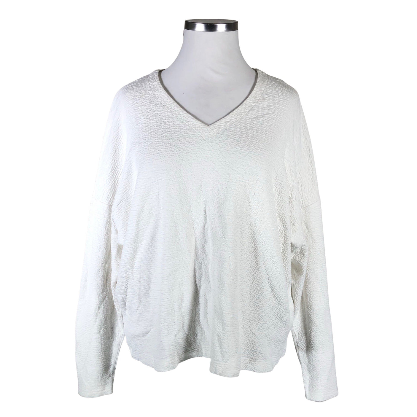 Unisex NOSH - Trikotaažist pluus, suurus 46 - Valge (1)