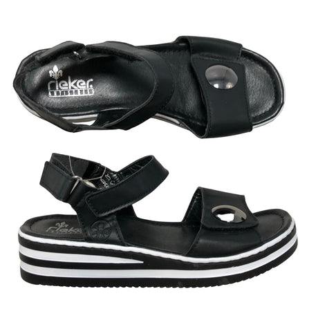 Unisex Rieker - Kiilakorkosandaalit, koko 38 -  ()