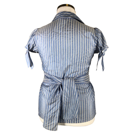 Unisex Sand - Lühikeste käistega pluus, suurus 42 - Helesinine (2)