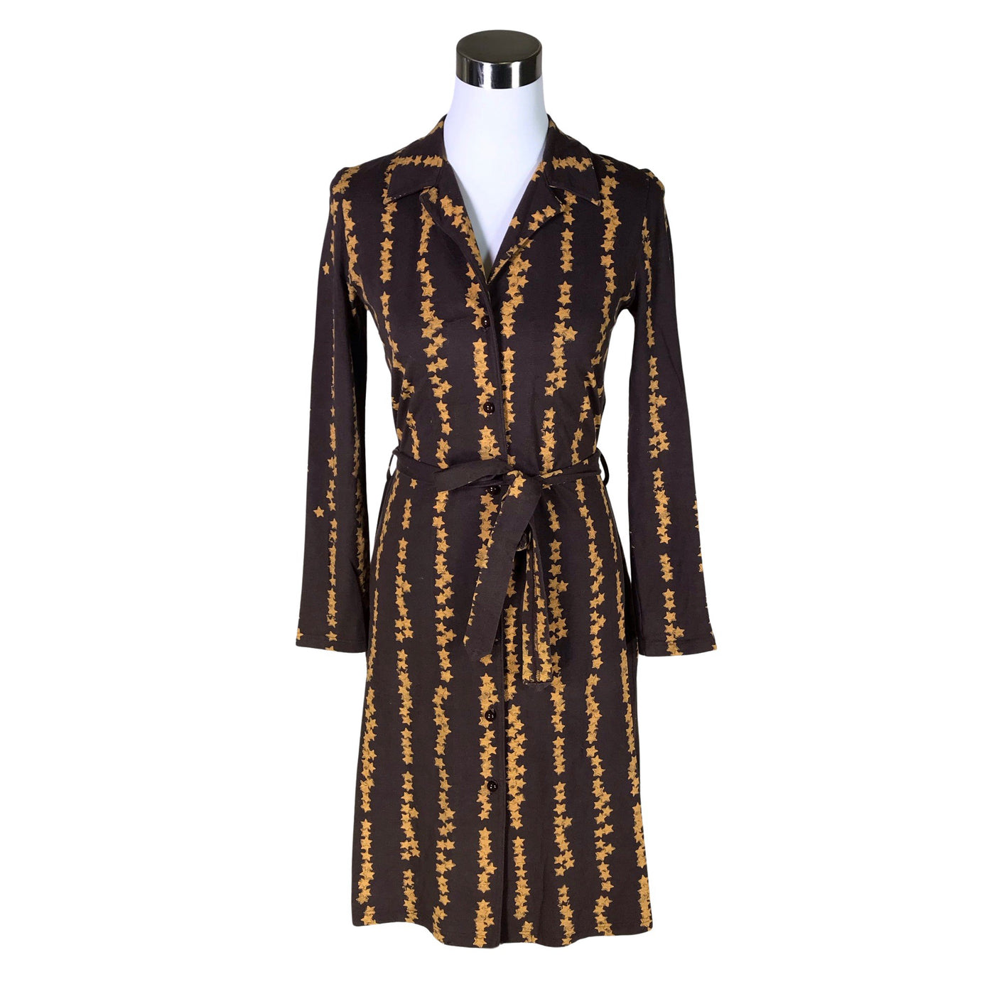 Unisex Nanso - Trikotaažist kleit, suurus 36 - Pruun (1)