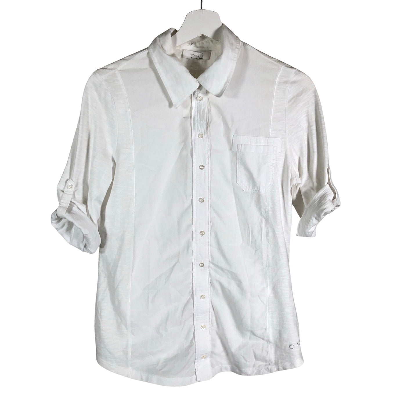 Unisex Ouì - Trikotaažist pluus, suurus 36 - Valge (1)