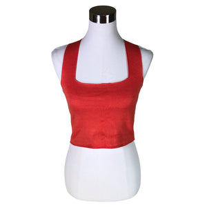Unisex Y.A.S - Trikotaažist topp, suurus 38 - Punane (1)