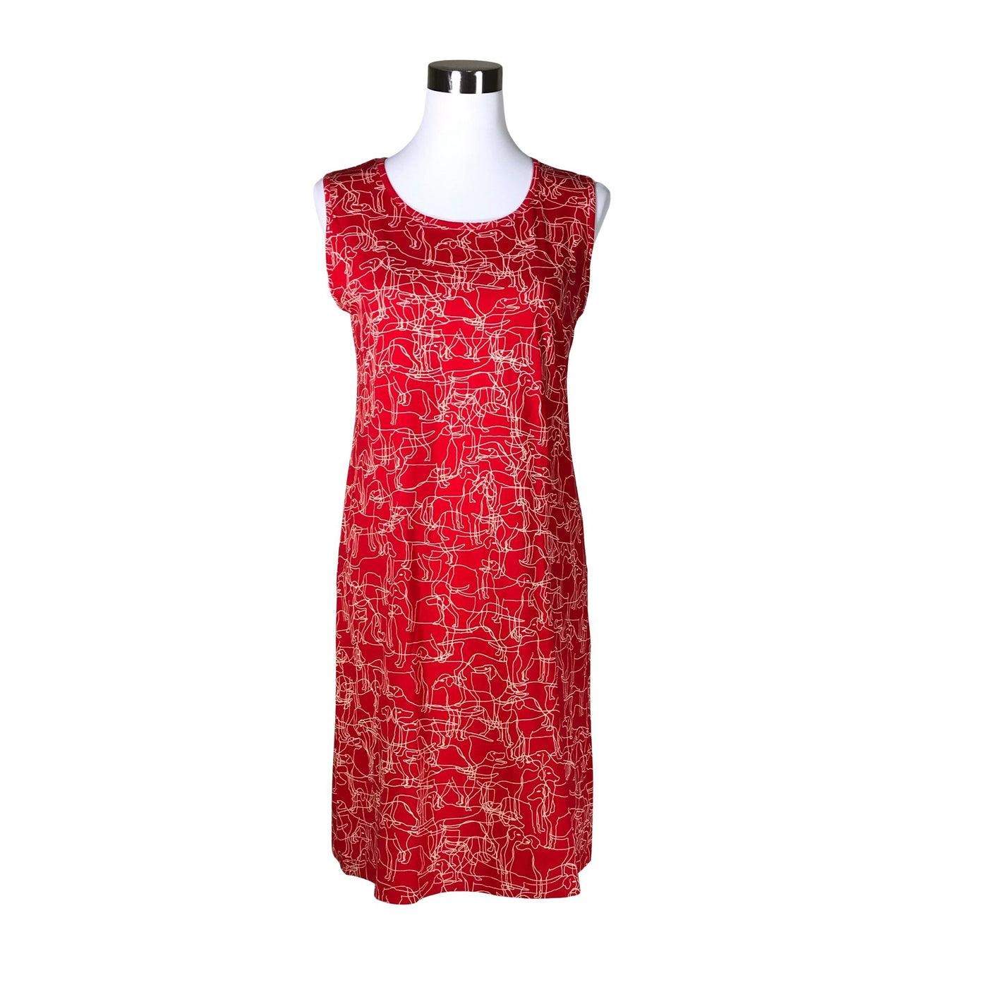 Unisex Marimekko - Trikotaažist kleit, suurus 40 - Punane (1)