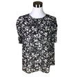 Unisex J.Crew - Lühikeste käistega pluus, suurus 38 - Must ()