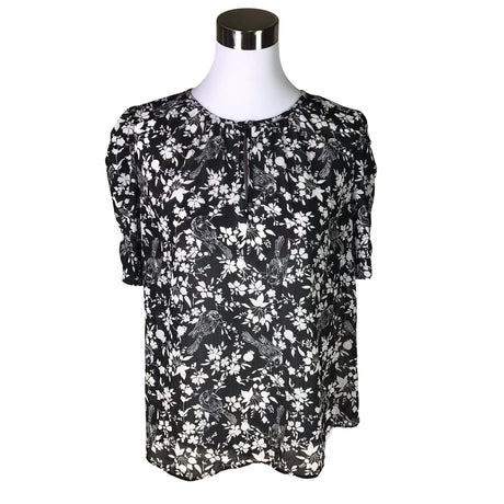 Unisex J.Crew - Lühikeste käistega pluus, suurus 38 - Must ()