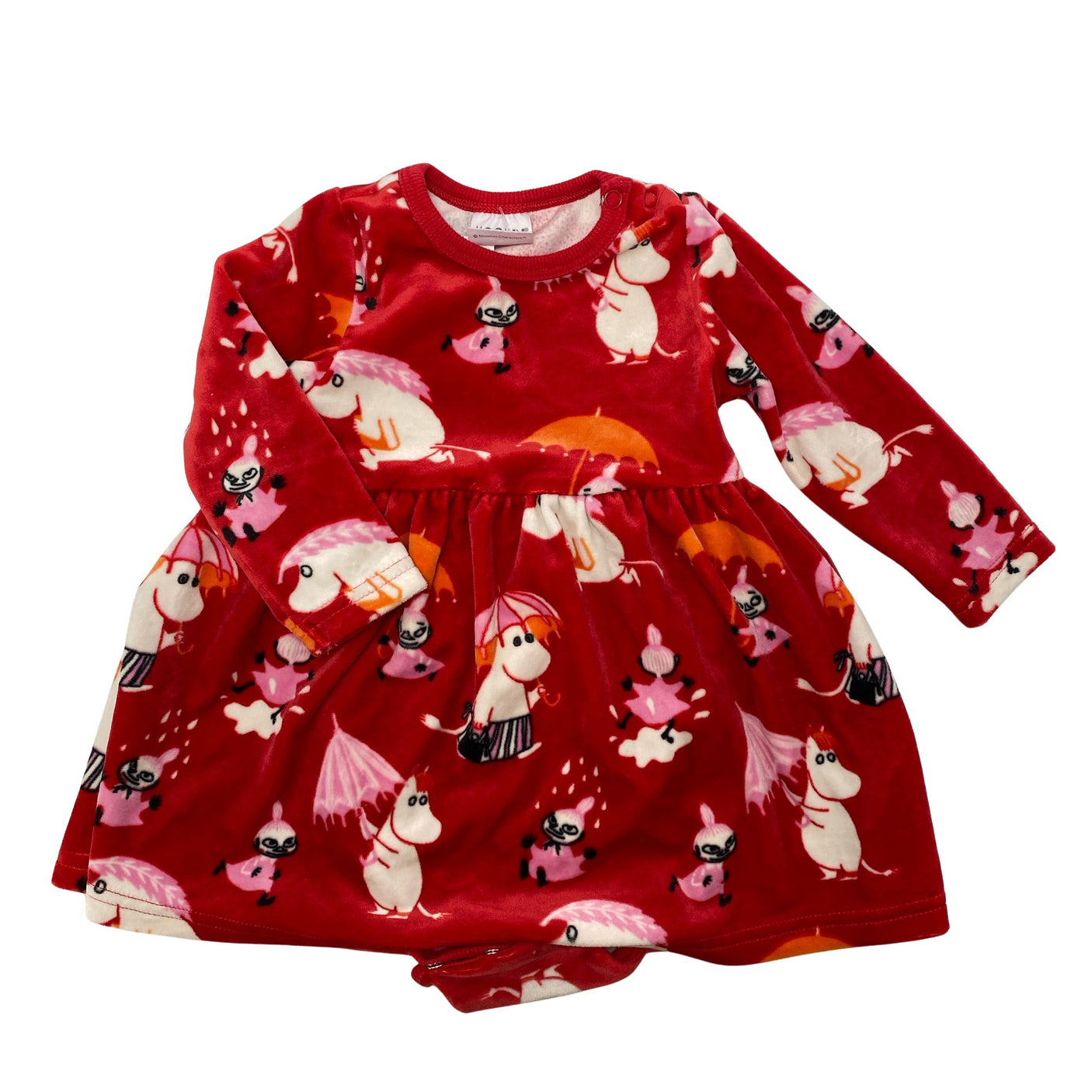 Unisex Martinex - Dressikangast kleit, suurus 62 - 68 - Punane (1)