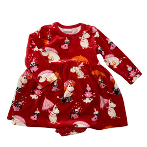 Unisex Martinex - Dressikangast kleit, suurus 62 - 68 - Punane (1)