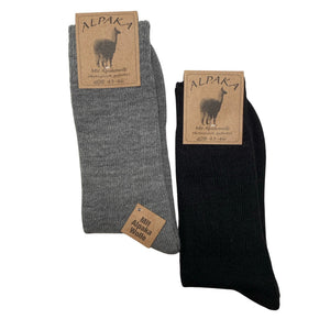 Unisex Alpaka - Villased sokid, suurus 43 - Must (1)