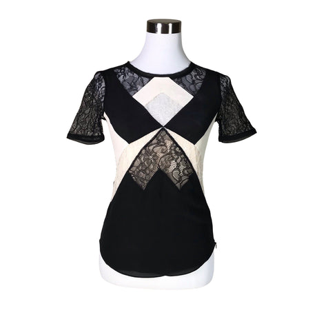 Unisex Karen Millen - Lühikeste käistega pluus, suurus 34 - Must ()