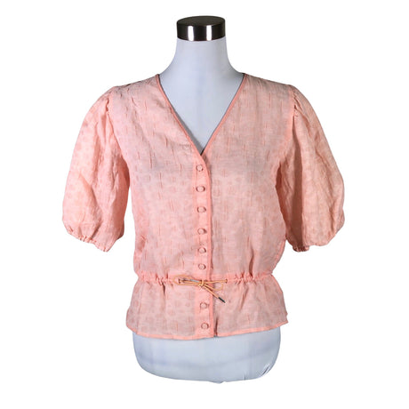 Unisex Mads Norgaard - Lühikeste käistega pluus, suurus 36 - Heleroosa ()