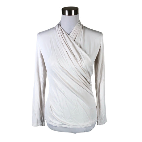 Unisex Andiata - Trikotaažist pluus, suurus 38 - Looduslik valge ()