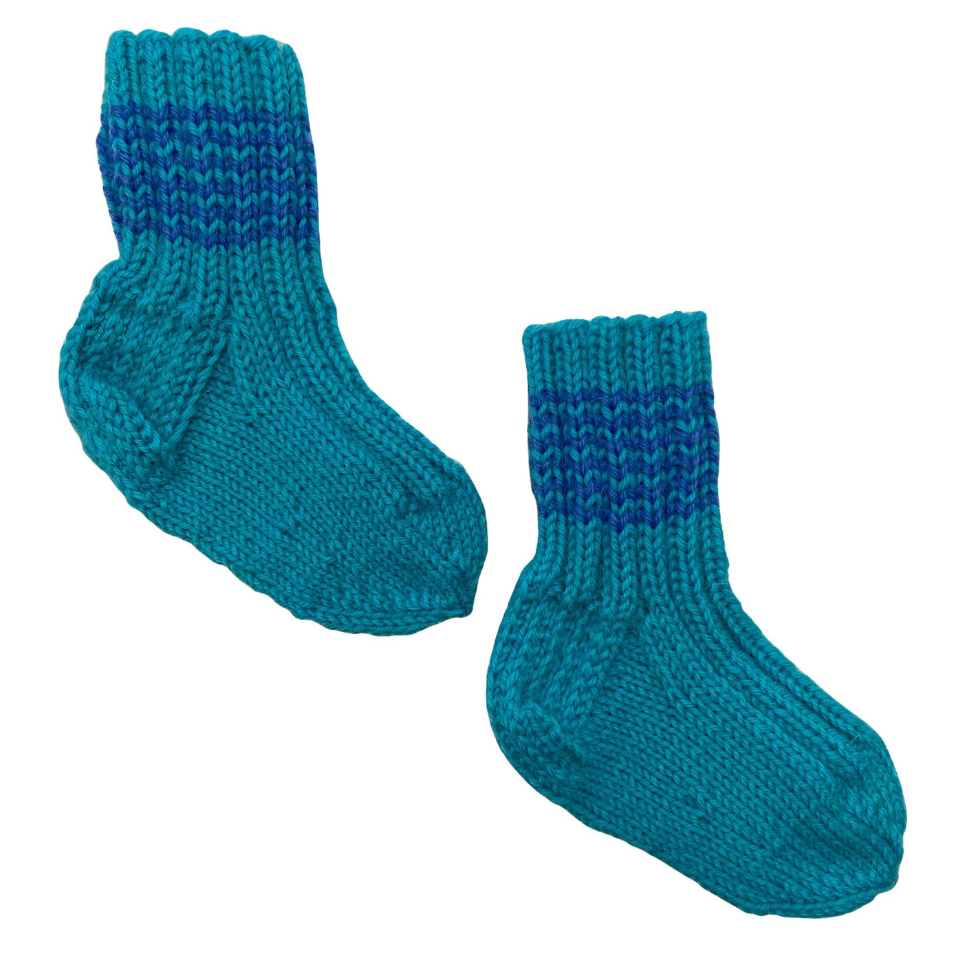 Unisex Handmade - Villased sokid, suurus 21 - Türkiis (1)