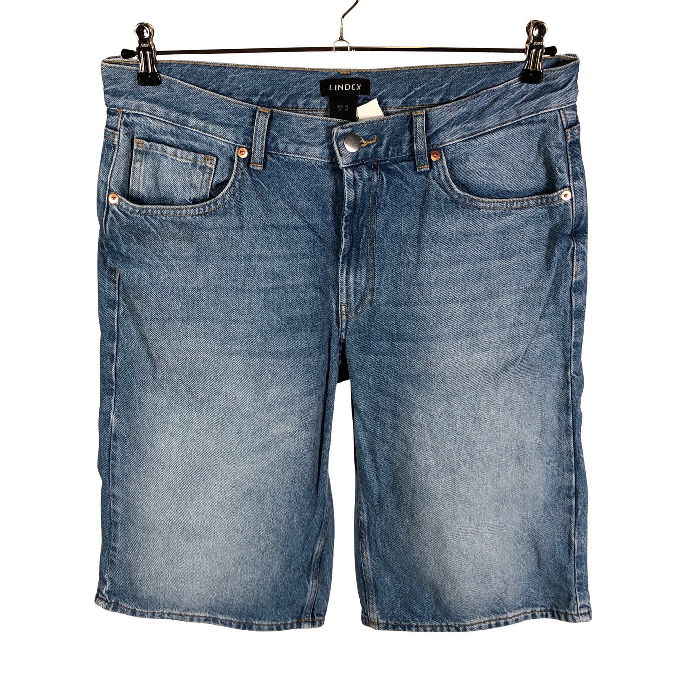 Unisex Lindex - Teksast lühikesed püksid, suurus 42 - Sinine (1)