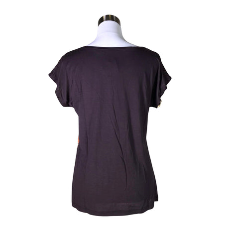 Unisex Global - Lühikeste käistega pluus, suurus 36 - Pruun (2)