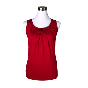 Unisex Your Face - Trikotaažist topp, suurus 34 - Punane (1)