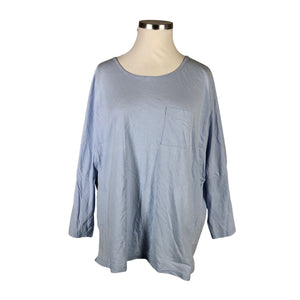 Unisex Zizzi - Trikotaažist pluus, suurus 50 - Helesinine (1)