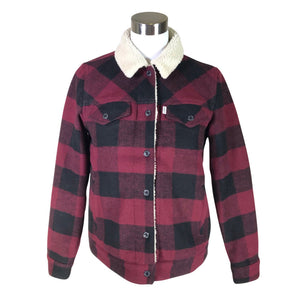 Unisex Levi's - Villane mantel, suurus 36 - Veinipunane (1)