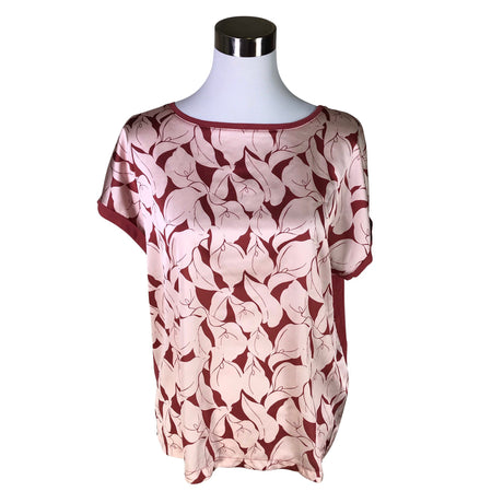 Unisex Your Face - Lühikeste käistega pluus, suurus 36 - Veinipunane ()