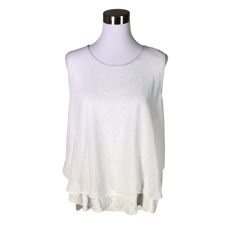 Unisex Hugo Boss - Trikotaažist topp, suurus 40 - Valge ()