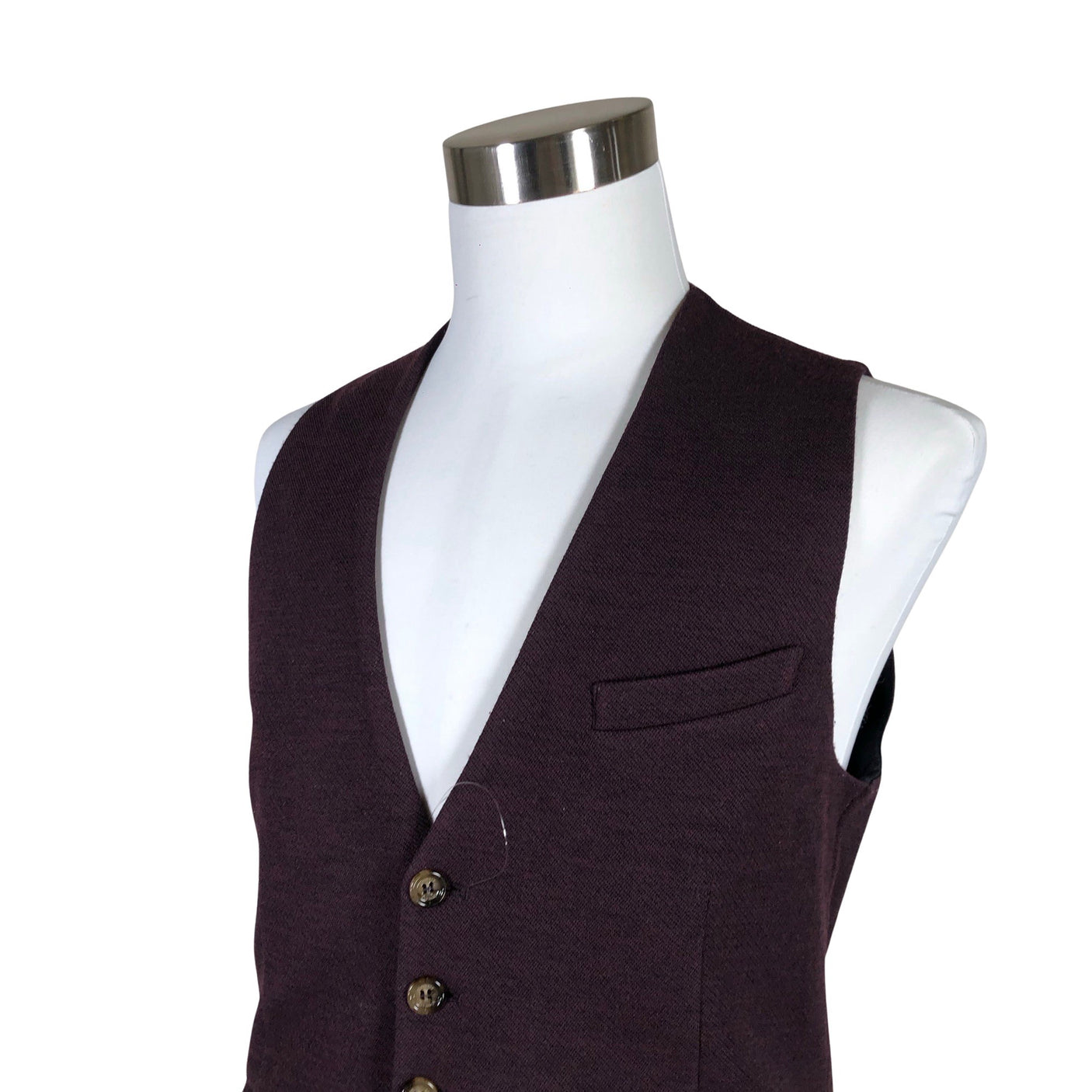 Unisex Eleventy - Ülikonna vest, suurus L - Veinipunane (3)