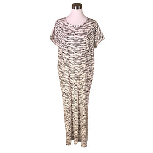 Unisex House of Lola - Trikotaažist kleit, suurus 40 - Valge (1)