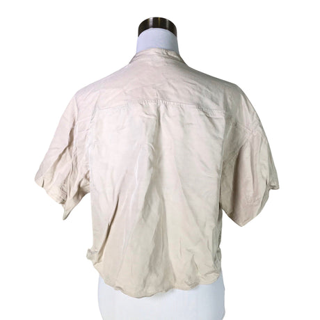 Unisex Filippa K. - Lühikeste käistega pluus, suurus 36 - Beige (2)