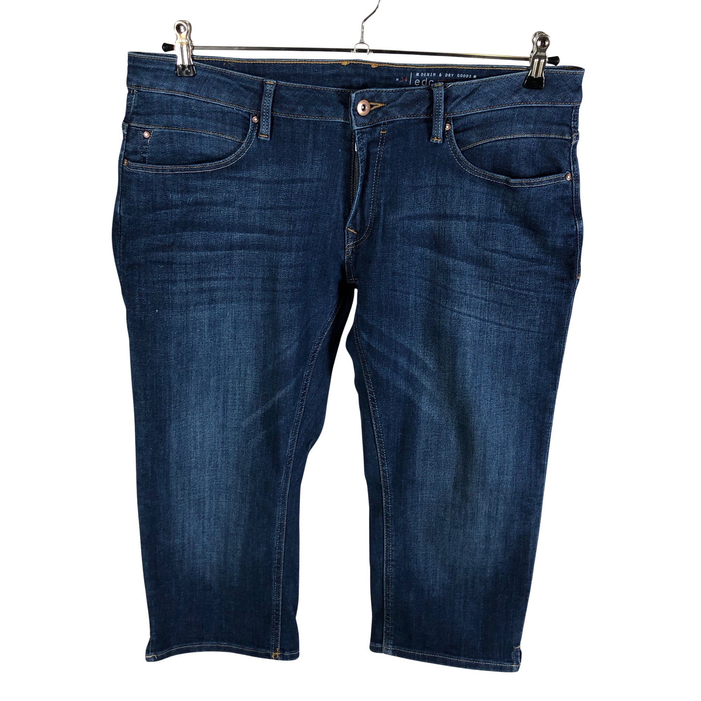 Unisex Esprit - Teksast poolpikad püksid, suurus W34 - Sinine (1)
