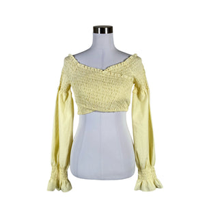 Unisex Na-KD - Pluus, suurus 36 - Kollane (1)