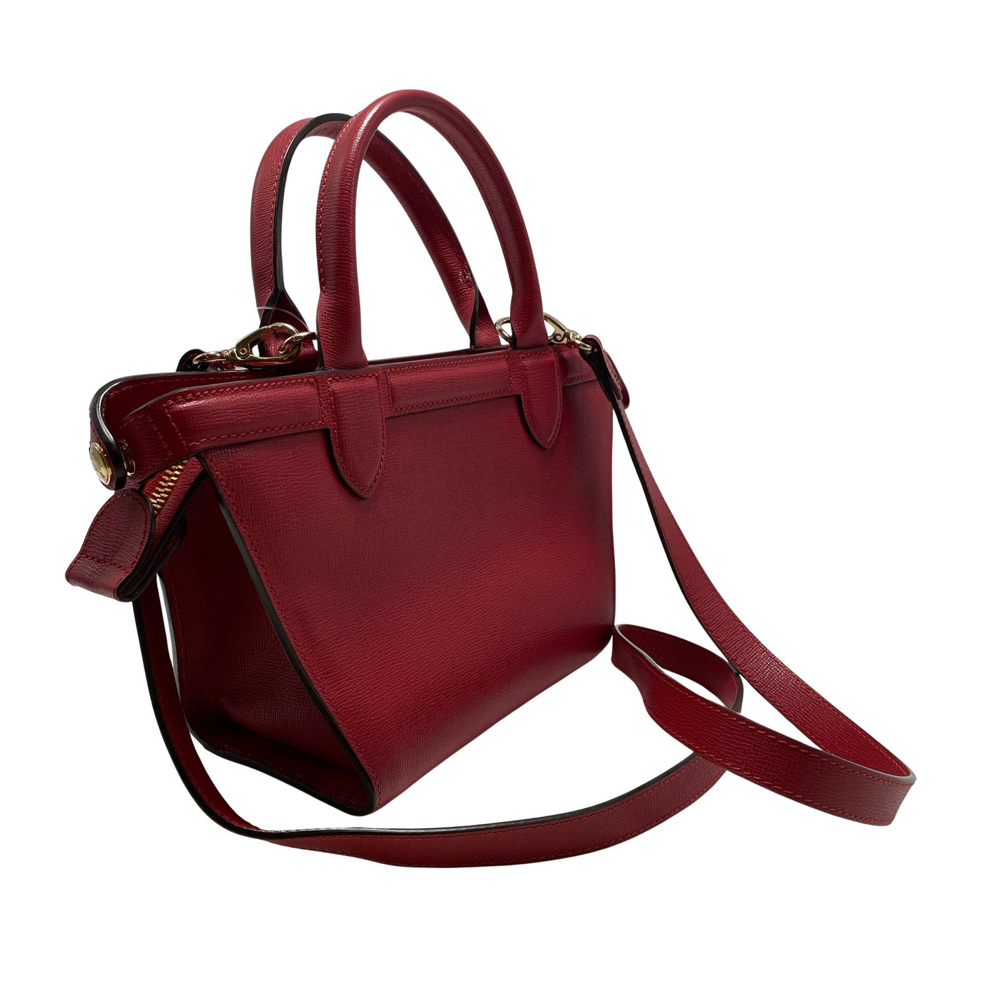 Unisex Longchamp - Käekott, suurus Midi - Punane (3)