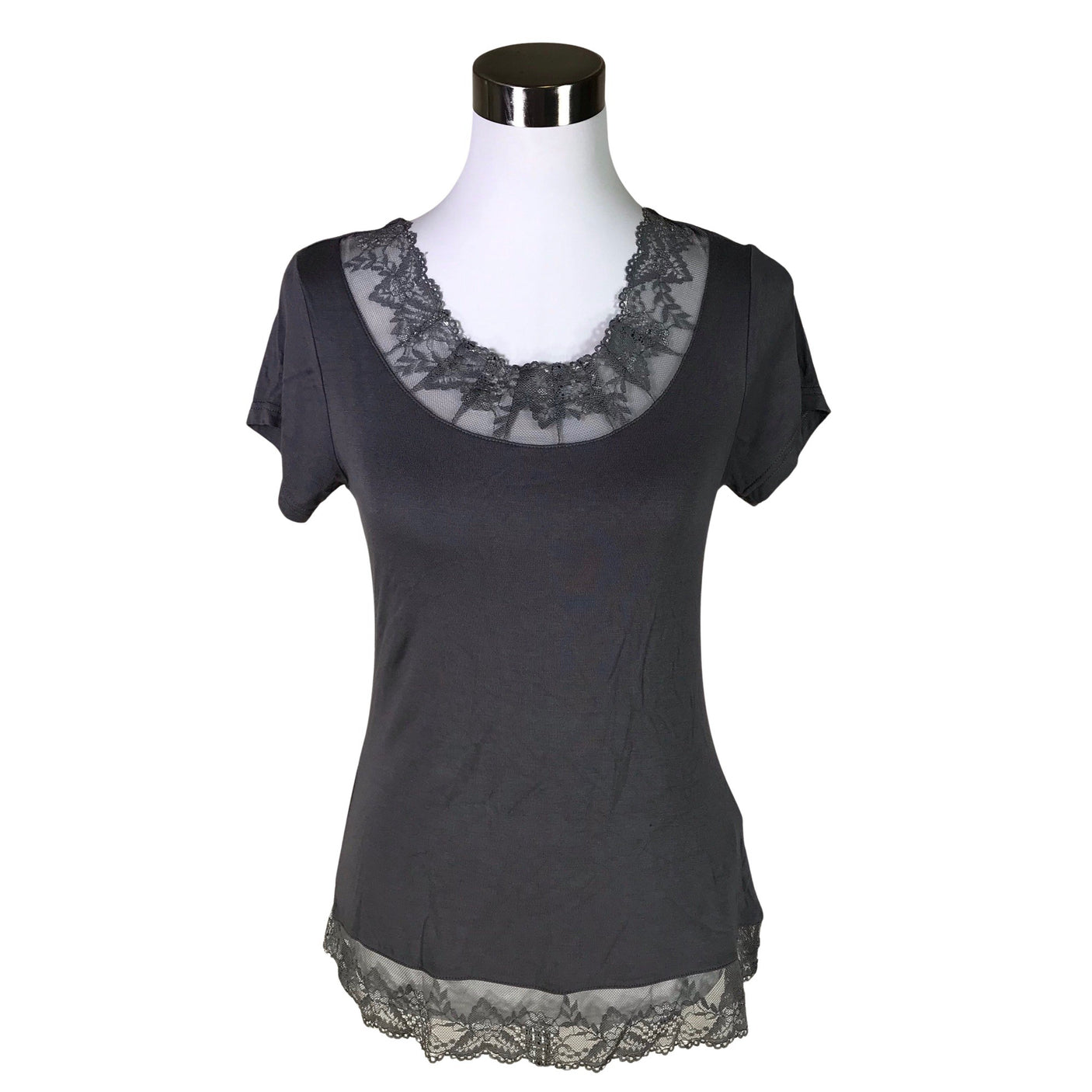 Unisex Cream - T-särk, suurus 38 - Hall (1)