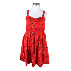 Unisex Lindy Bop - Trikotaažist kleit, suurus 44 - Punane (1)