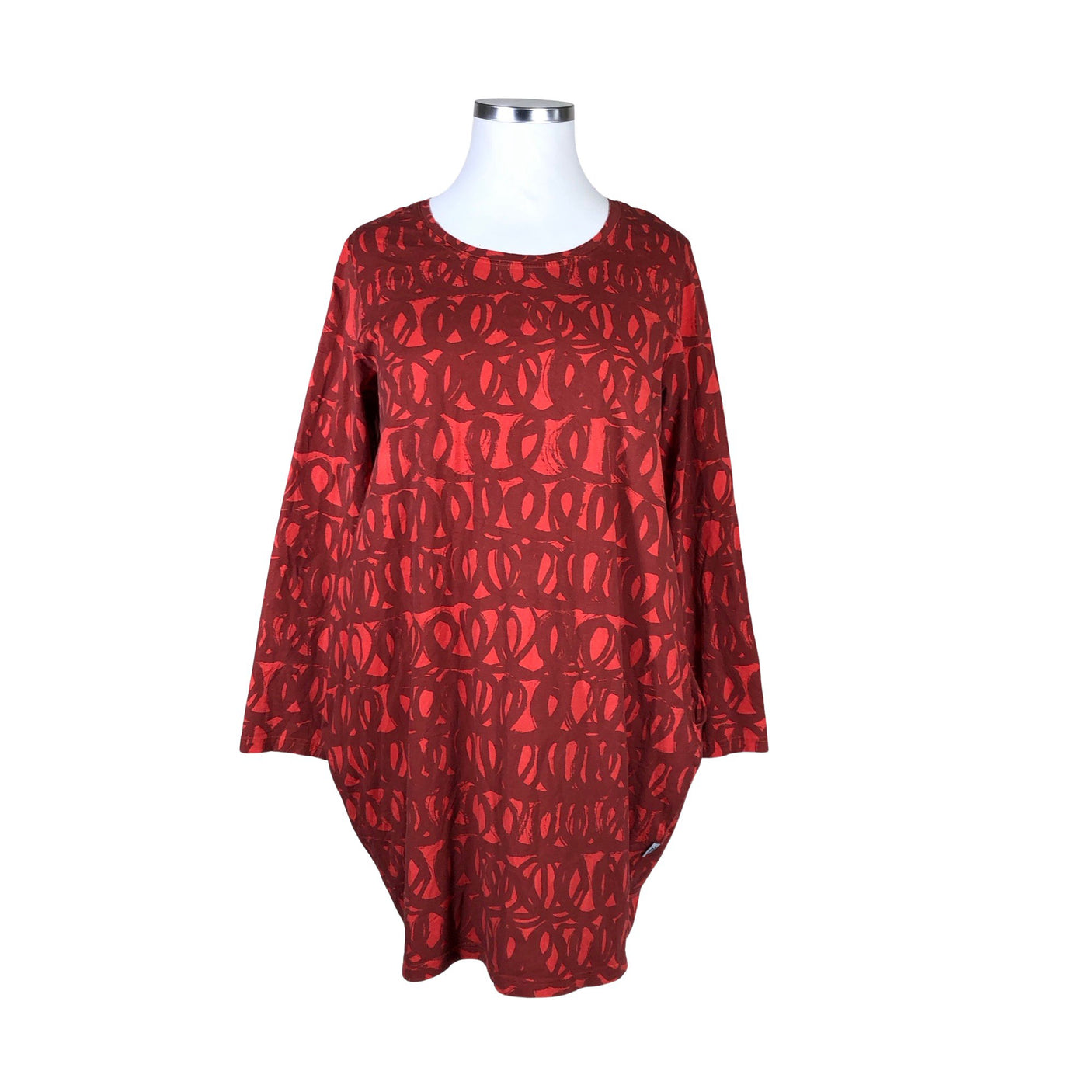 Unisex Taimi - Trikotaažist kleit, suurus 42 - Punane (1)
