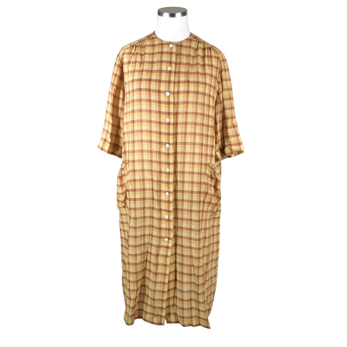 Unisex Handmade - Mitteveniv kleit, suurus 44 - Pruun (1)