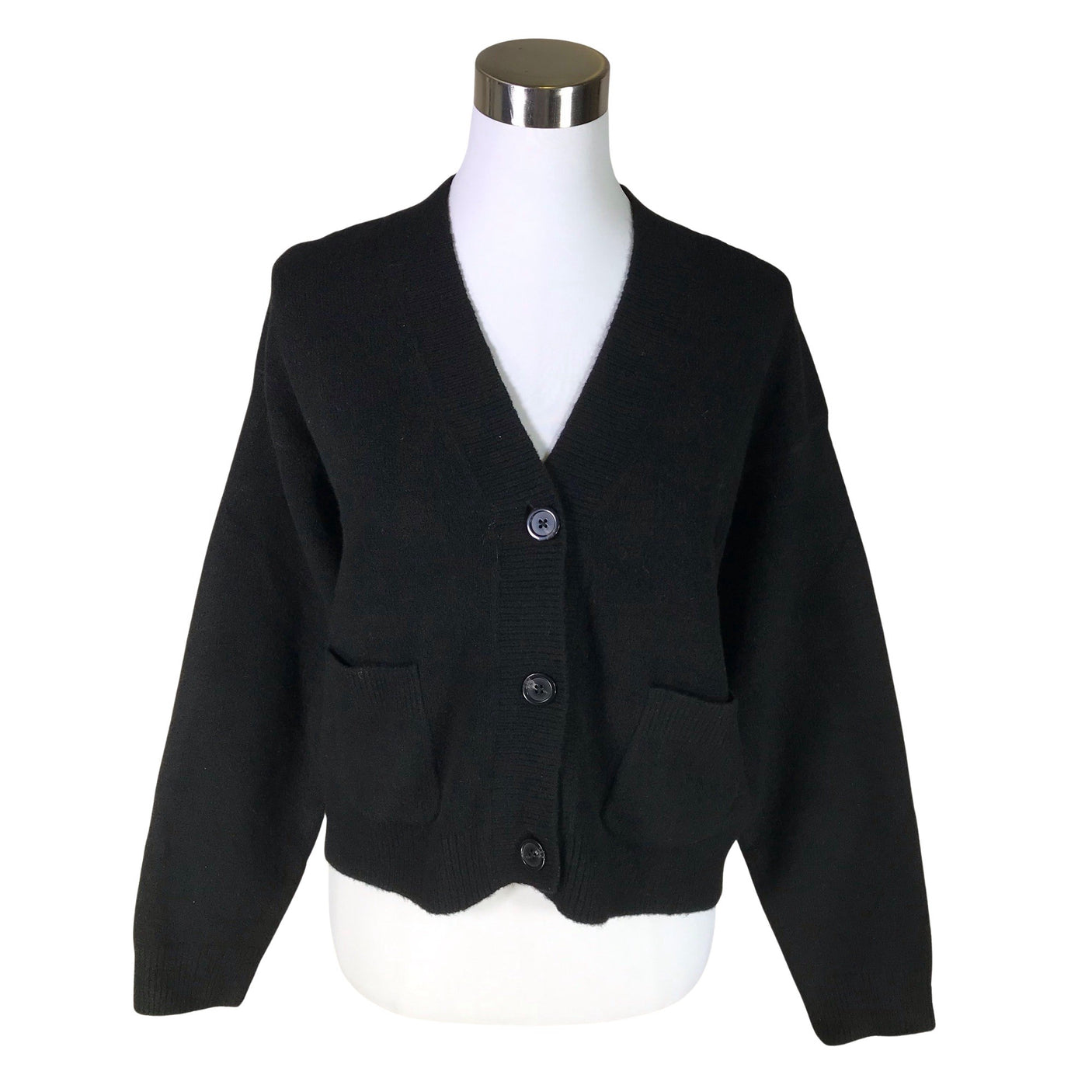 Unisex Uniqlo - Kardigan, suurus 36 - Must (1)