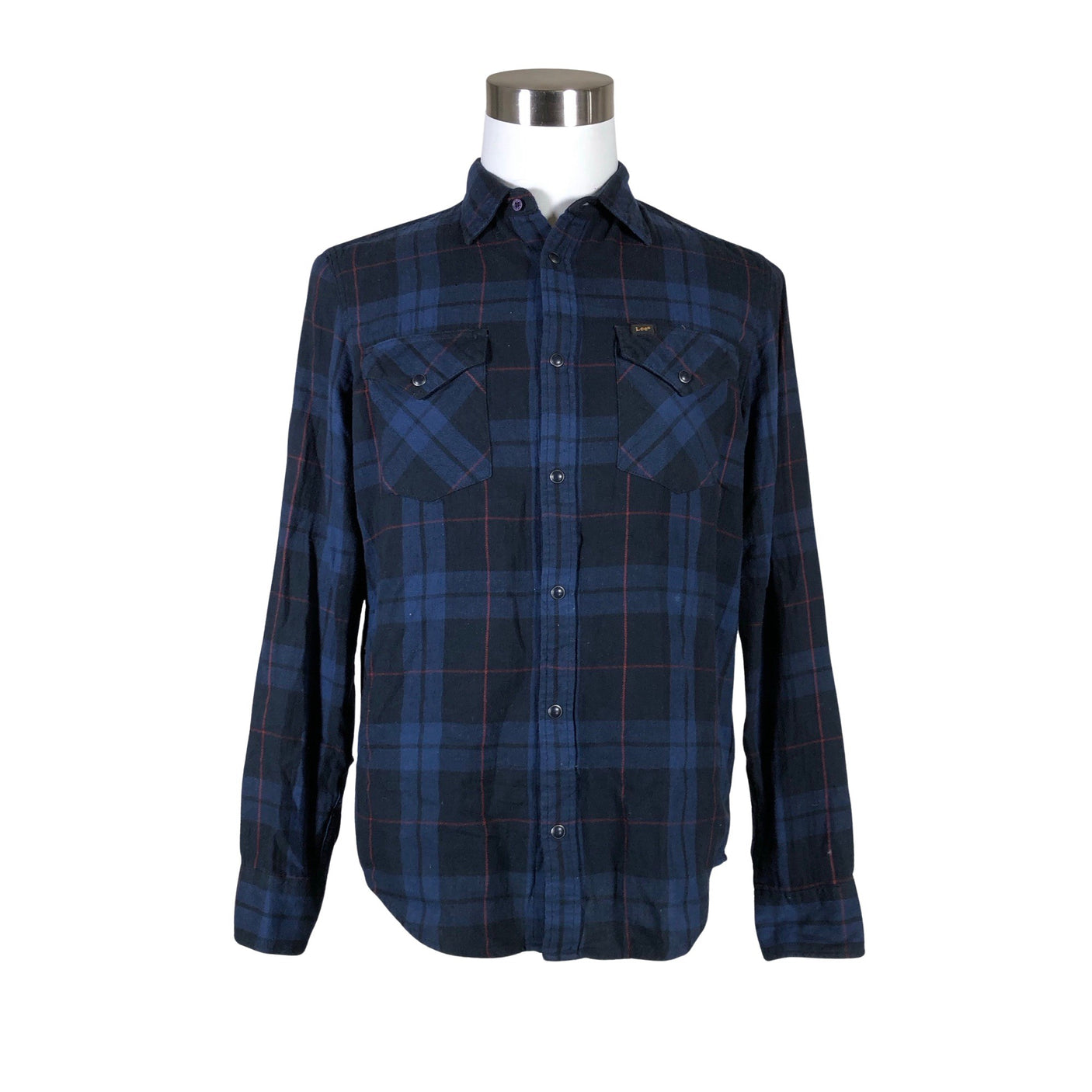 Unisex Lee - Flanellsärk, suurus M - Sinine (1)